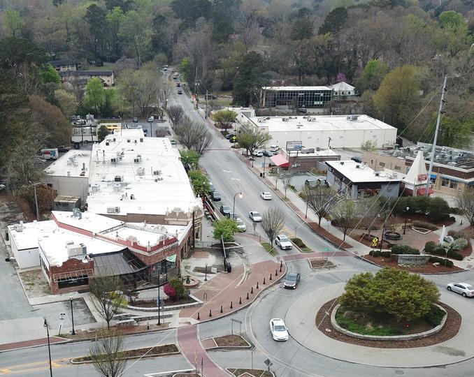 Before and After: North Decatur Road at Clifton Road, Atlanta GA (1959 ...