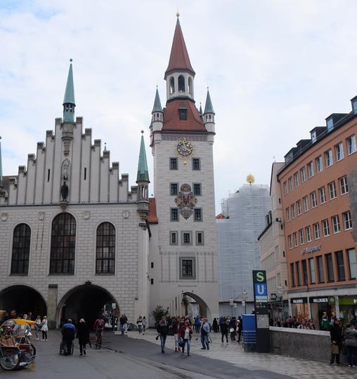 AK München alte Postkarte um 1930 Rathaus Marienplatz