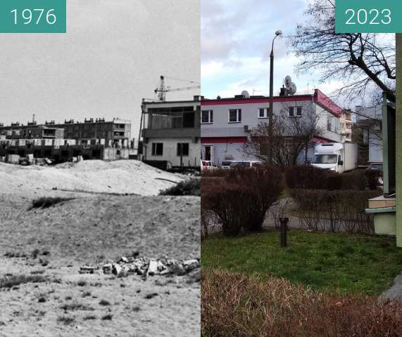 Before-and-after picture of Kędzierzyn-Koźle, Os. Piastów, DK Komes between 1976 and 02/2023