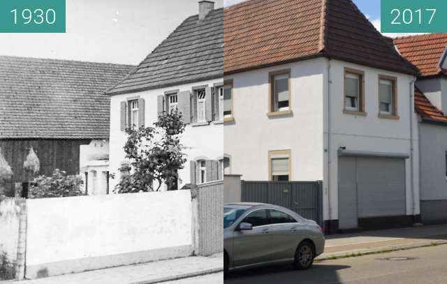 Vorher-Nachher-Bild von Another house in Schifferstadt zwischen 1930 und 05.08.2017