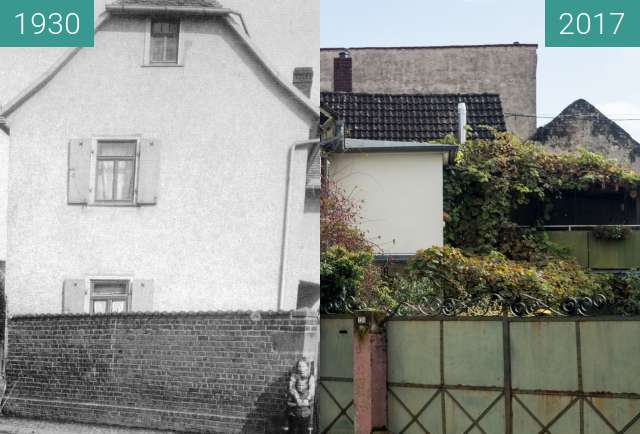 Before-and-after picture of Bad Homburg Gonzenheim, Frankfurter Landstr 130 between 1930 and 2017-Oct-03