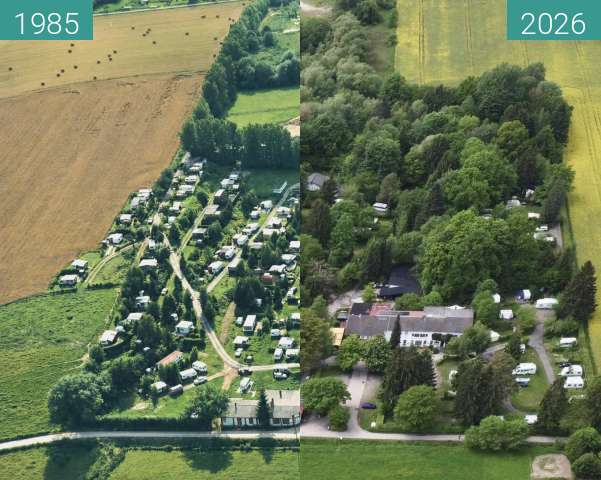 Vorher-Nachher-Bild von Campingpark Schellental zwischen 1985 und 19.05.2026