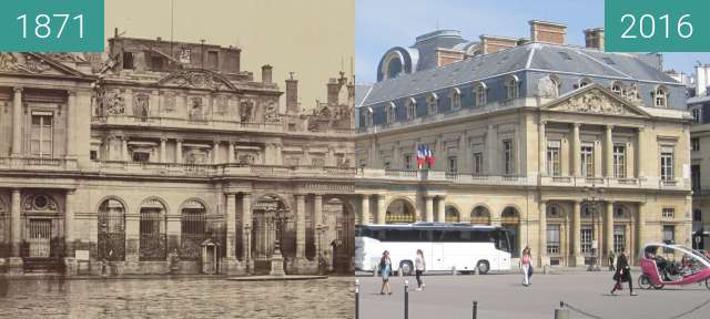 Image avant-après de Palais Royal (Pariser Kommune) entre 1871 et 08/05/2016