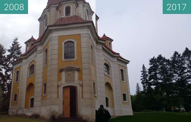 Image avant-après de Panenské Břežany entre 21/09/2008 et 25/04/2017