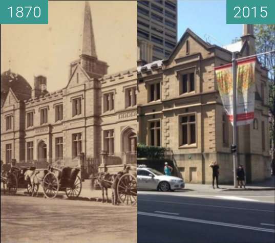 Vorher-Nachher-Bild von Old Registrar General's Building zwischen 1870 und 2015