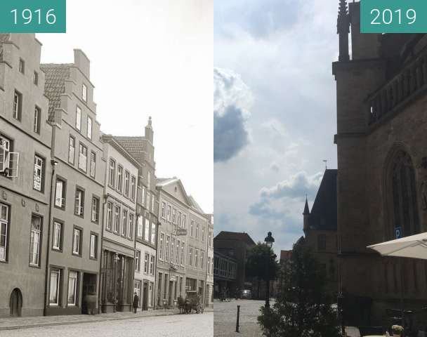 Before-and-after picture of Markt between 1916 and 2019-Jun-18