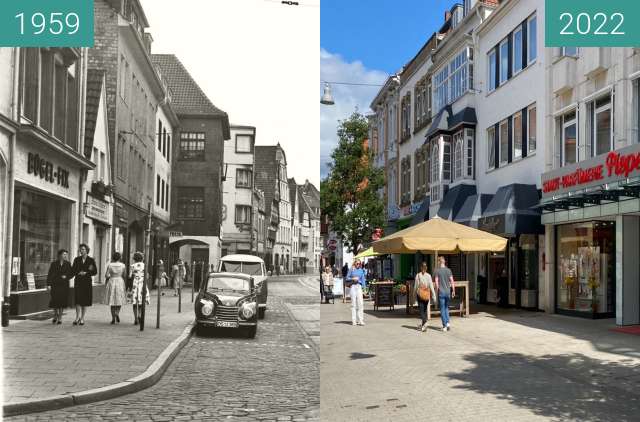 Before-and-after picture of Straßenbahn in der Krahnstraße between 1959-Jun-14 and 2022-Jul-16