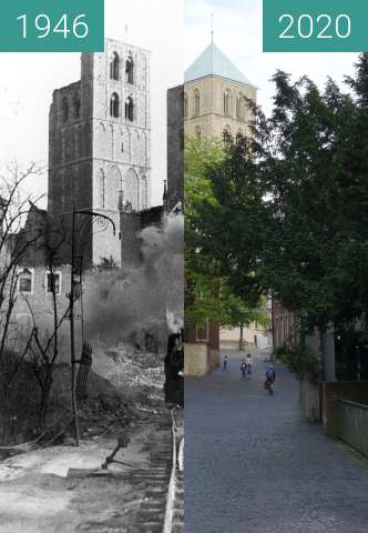 Image avant-après de Münster after WW2 entre 1946 et 05.2020