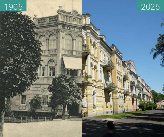 Image avant-après de Franzensbad - Kaiserhof entre 1905 et 23/05/2026