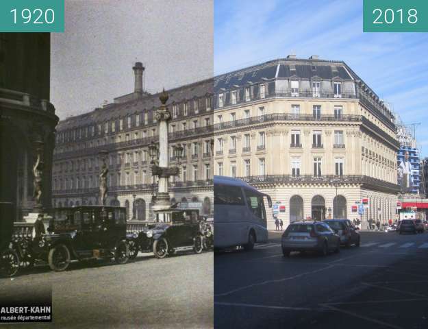 Image avant-après de Place Jacques Rouché entre 10.1920 et 10/02/2018