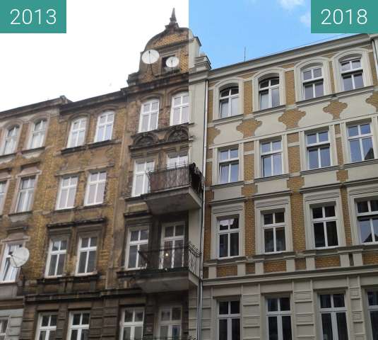 Vorher-Nachher-Bild von Kamienica przy Kilińskiego zwischen 2013 und 2018