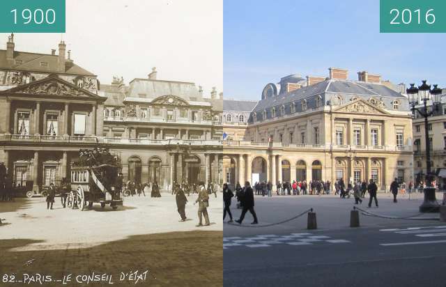 Image avant-après de Palais Royal entre 1900 et 27/02/2016