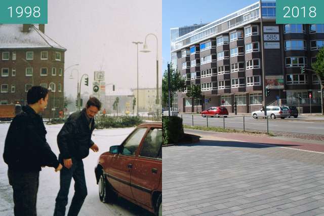 Image avant-après de HOT-Parkplatz entre 1998 et 18/07/2018