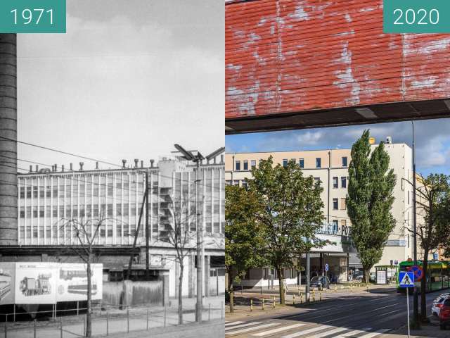 Before-and-after picture of Ulica 28 Czerwca 1956 r. between 1971 and 2020-Sep-10