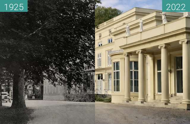 Before-and-after picture of Raadhuis, Wassenaar, Nederland between 1925 and 2022-Sep-25