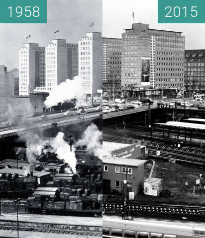 Image avant-après de City hof entre 1958 et 2015