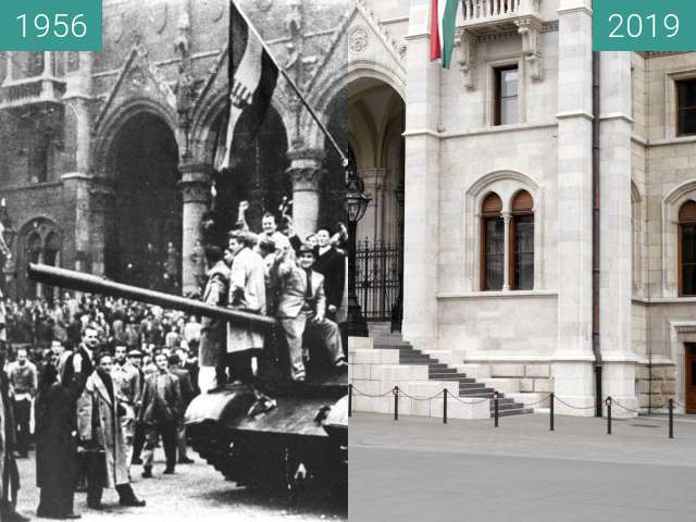 Image avant-après de Hungarian Uprising 1956 entre 10.1956 et 01/05/2019
