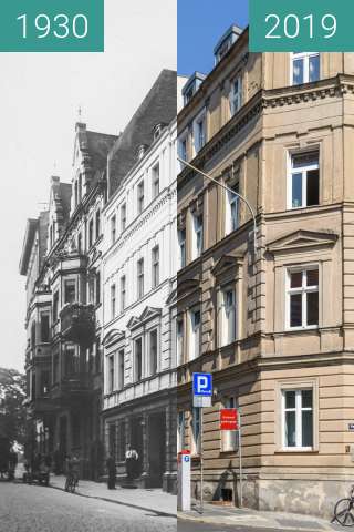 Vorher-Nachher-Bild von Ulica św. Wojciech zwischen 1930 und 2019
