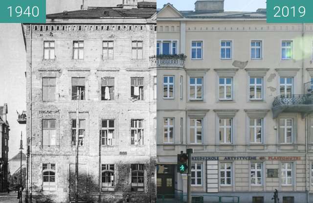 Vorher-Nachher-Bild von Aleje Marcinkowskiego nr 1 zwischen 1940 und 16.02.2019