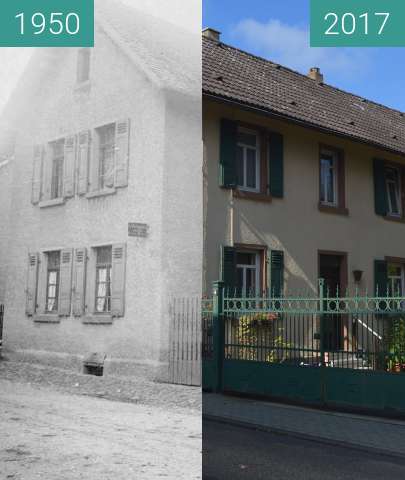 Before-and-after picture of Gonzenheim, Alt Gonzenheim 14 between 1950 and 2017-Oct-01
