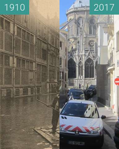 Image avant-après de Rue Massilon (Great Flood) entre 01.1910 et 10/06/2017