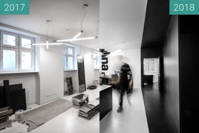 Before-and-after picture of mode:lina between 2017 and 2018