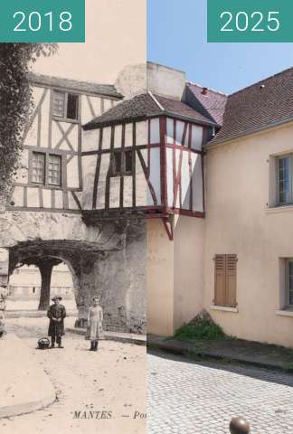 Vorher-Nachher-Bild von Porte aux prêtres zwischen 1900 und 06.2025