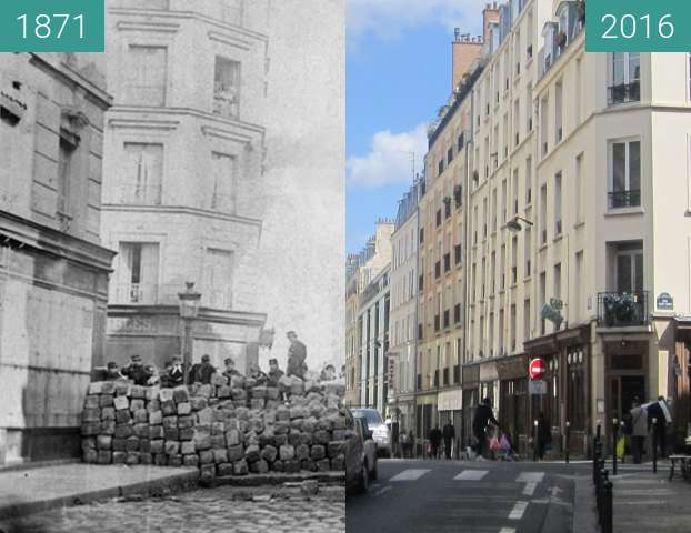Image avant-après de Rue Sedaine (Pariser Kommune) entre 18/03/1871 et 03/04/2016