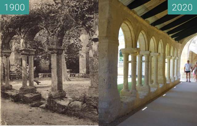 Vorher-Nachher-Bild von Franziskanerkloster zwischen 1900 und 07.2020