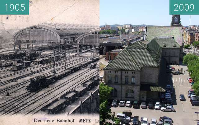 Image avant-après de Gare entre 1910 et 17/05/2009