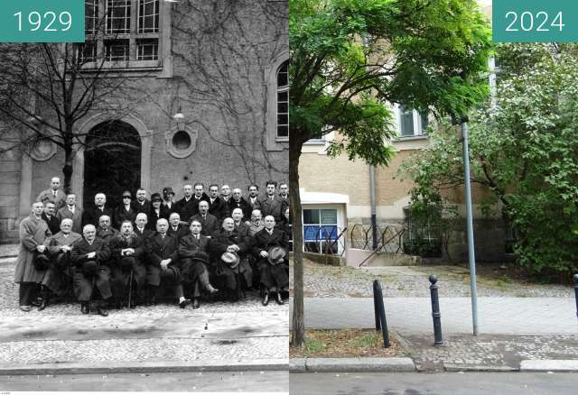 Before-and-after picture of Przychodnia Lekarska "EDICTUM" between 1929-Nov-29 and 2024-Aug-22