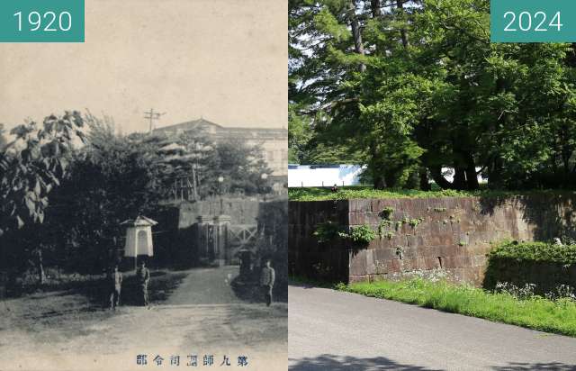 Before-and-after picture of Former Japanese Imperial Army 9th Division between 1920 and 2024-Jul-13
