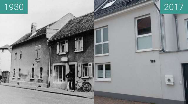 Before-and-after picture of Bad Homburg Gonzenheim, Frankfurter Landstr 128 between 1930 and 2017-Oct-03