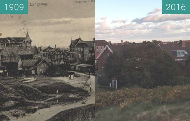 Vorher-Nachher-Bild von Blick vom Kap zwischen 1909 und 05.10.2016