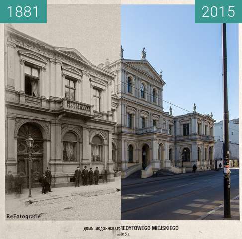 Vorher-Nachher-Bild von Towarzystwo Kredytowe Miejskie zwischen 1881 und 2015