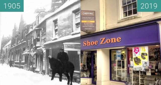 Before-and-after picture of James Burrows between 1905 and 2019-Jun-20