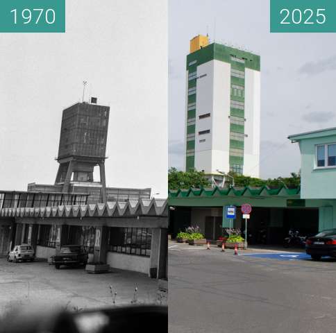 Before-and-after picture of ZG RUDNA between 1970 and 2025