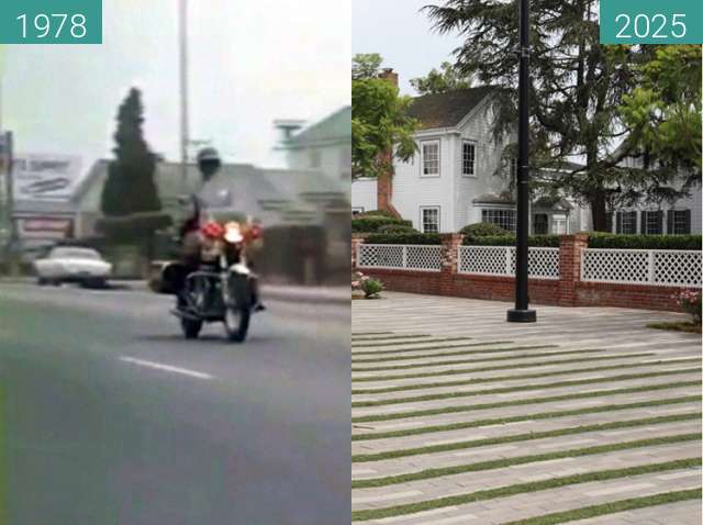 Vorher-Nachher-Bild von CHiPs - Return of the Turks 1978 vs Now zwischen 1978 und 2025