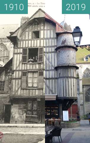 Vorher-Nachher-Bild von La Tourelle de l'Orfèvre zwischen 1910 und 23.03.2019