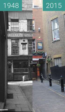 Vorher-Nachher-Bild von Lamb and Flag pub, Covent Garden, London 1948-2015 zwischen 1948 und 2015