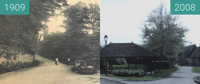 Vorher-Nachher-Bild von le lavoir d'en haut zwischen 1909 und 26.04.2008