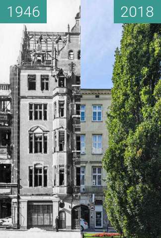 Vorher-Nachher-Bild von Aleje Marcinkowskiego zwischen 1946 und 2018