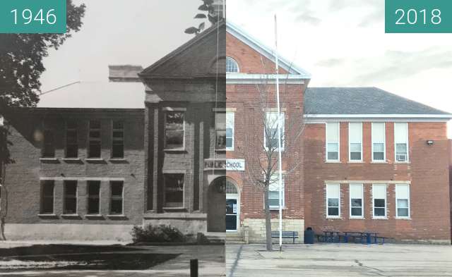 Vorher-Nachher-Bild von Former Jackson County (Iowa) Courthouse zwischen 1946 und 21.02.2018