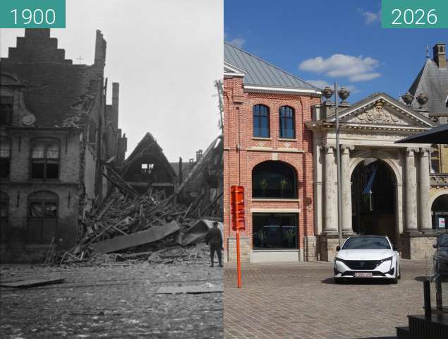 Vorher-Nachher-Bild von Kloosterpoort (1. Weltkrieg) zwischen 1900 und 08.2026