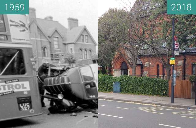 Image avant-après de Stamford brook entre 1959 et 24/08/2018