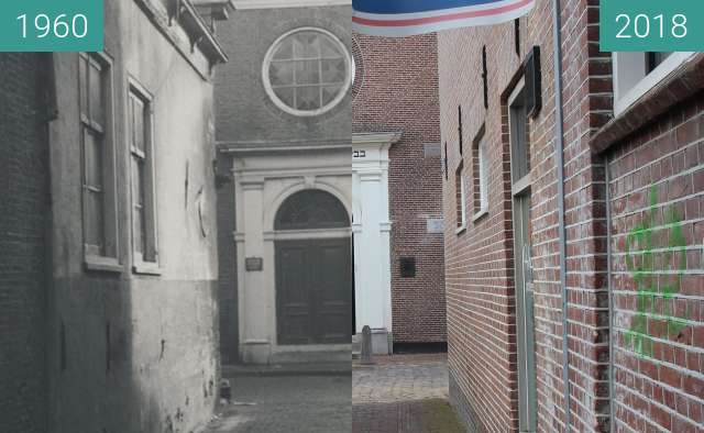 Vorher-Nachher-Bild von Synagog Alkmaar zwischen 1960 und 27.02.2018