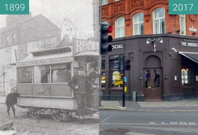 Image avant-après de shepherds bush entre 1899 et 2017