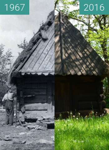 Before-and-after picture of Spichlerz ze Sternalic between 1967 and 2016-May-11