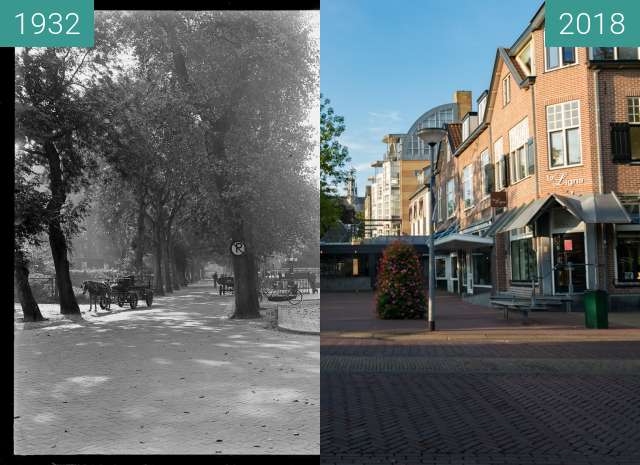 Vorher-Nachher-Bild von Village center of Bergen (North Holland) zwischen 1932 und 15.08.2018