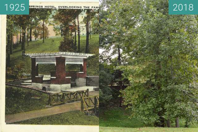 Image avant-après de The Columns entre 1925 et 18/08/2018